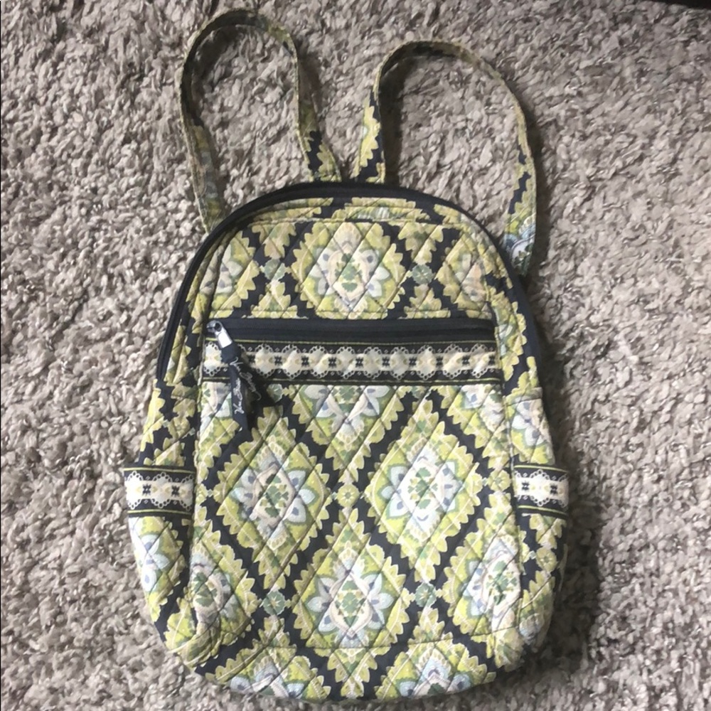 Vera Bradley blue and green backpack